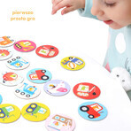 CzuCzu Memorki Vehicles, juego para niños, a partir de 2 años, 30 elementos CzuCzu Memorki Vehicles, juego para niños, a partir de 2 años, 30 elementos