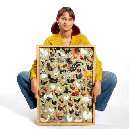 CzuCzu Puzzlove Găini, puzzle de familie, 1000 piese