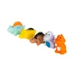 Ackuku, bath toys, dinus, 5 pieces
