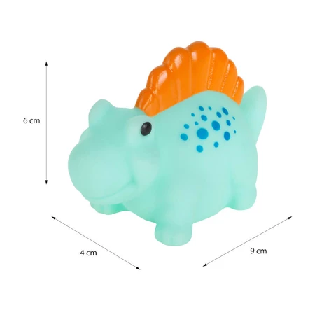 Ackuku, bath toys, dinus, 5 pieces