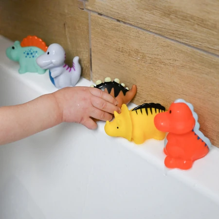 Ackuku, bath toys, dinus, 5 pieces