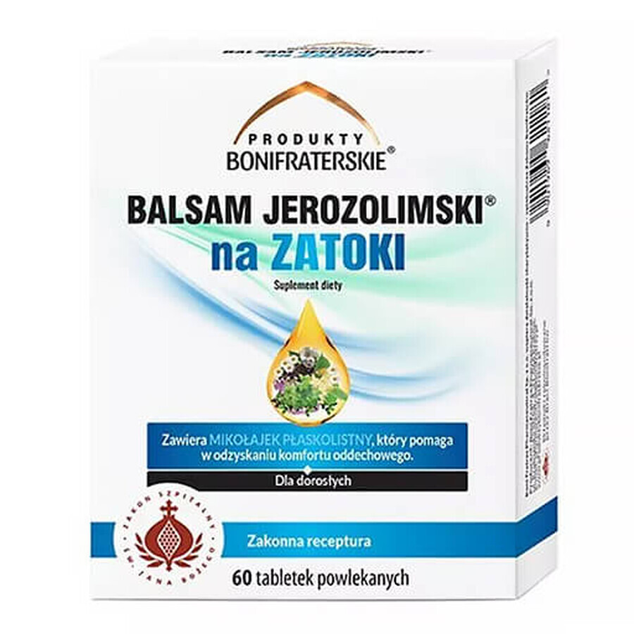 Prodotti Bonifrater Balsamo di Gerusalemme per i seni paranasali, 60 compresse rivestite con film