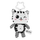 Acupuncture, plush pendant, kitty, black and white, 1 piece