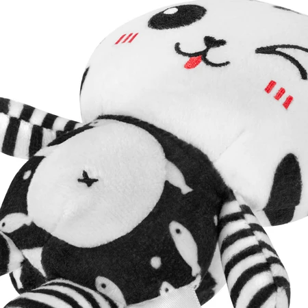 Acupuncture, plush pendant, kitty, black and white, 1 piece