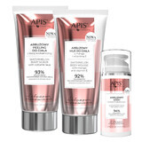 Apis Watermelon Refreshment set, cremă de pepene verde cu acid hialuronic, 100 ml + scrub pentru corp cu lavă vulcanică, 200 ml + spumă pentru corp, mango și vitamina E, 200 ml pentru 1 penny