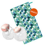 BabyOno Twin, dubbele elektrische borstkolf, schelp + sneldrogende handdoek, 90 x 170 cm, 1 gratis item