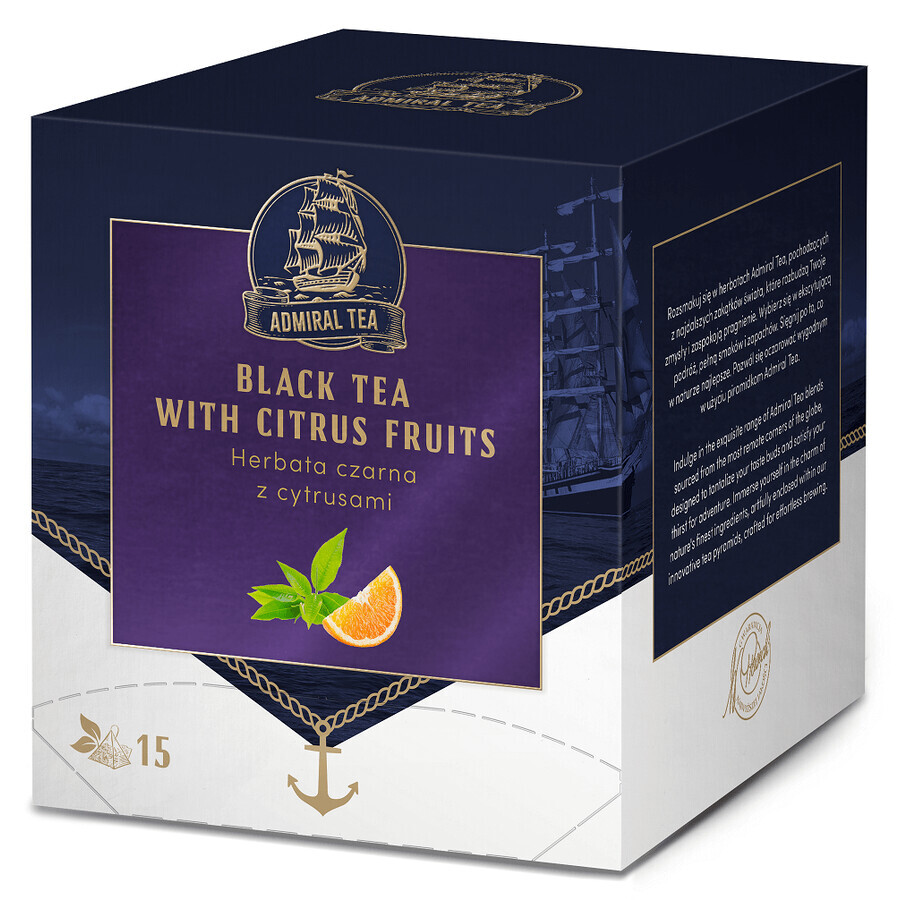 Admiral Tea Black with citrus, express tea, 2 g x 15 sachets