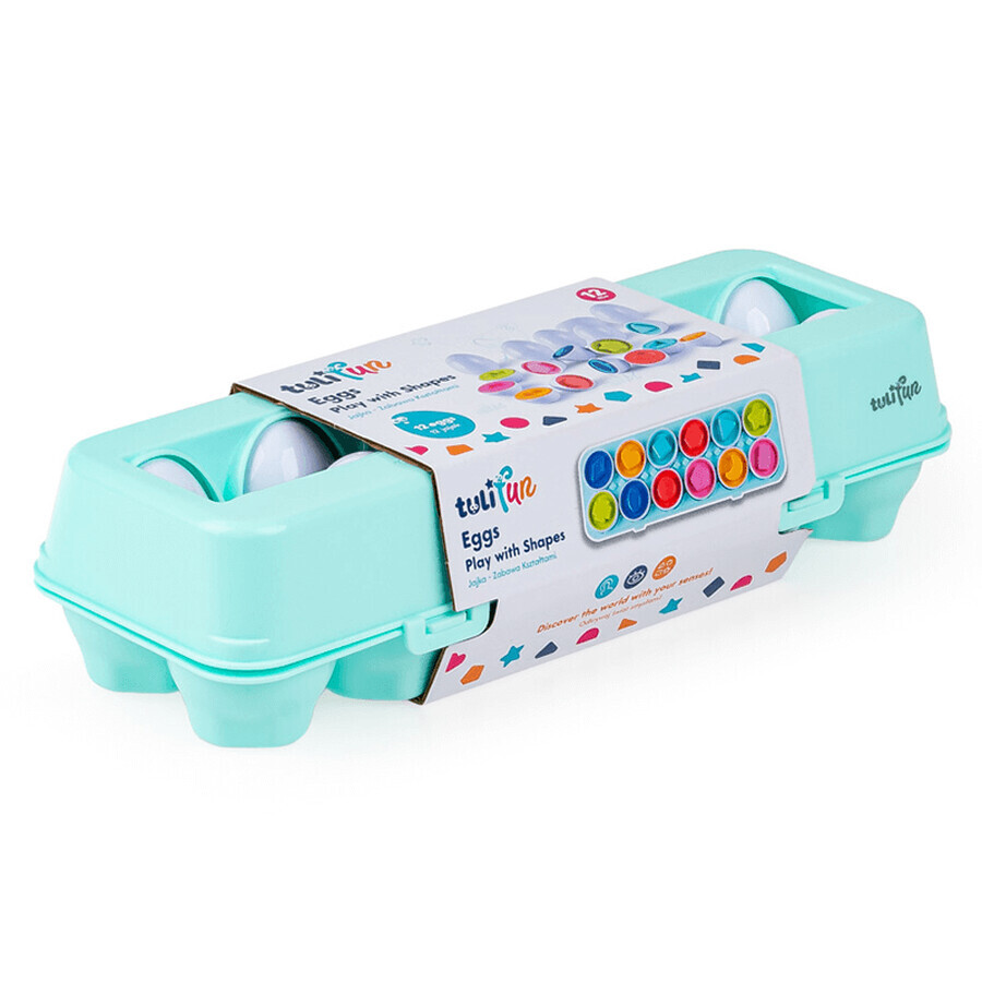 Dumel Tuli Fun, Sinnesspielzeug, Eier, Kristallspiel, ab 12 Monaten