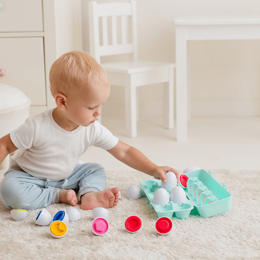 Dumel Tuli Fun, Sinnesspielzeug, Eier, Kristallspiel, ab 12 Monaten