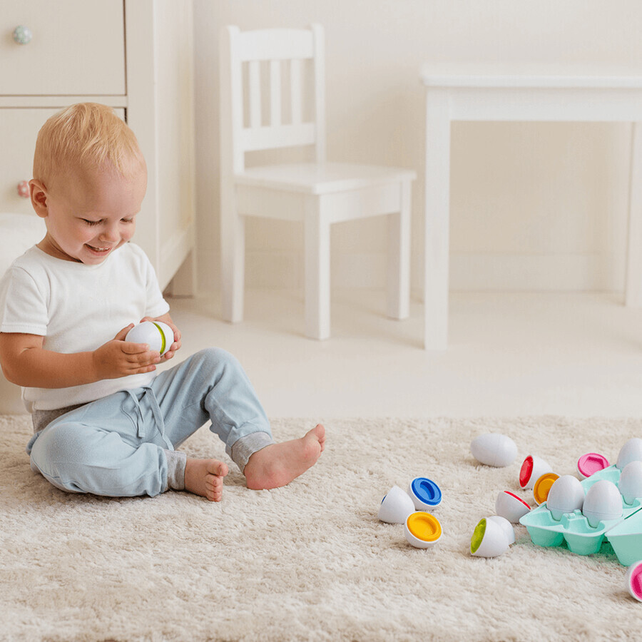 Dumel Tuli Fun, Sinnesspielzeug, Eier, Kristallspiel, ab 12 Monaten