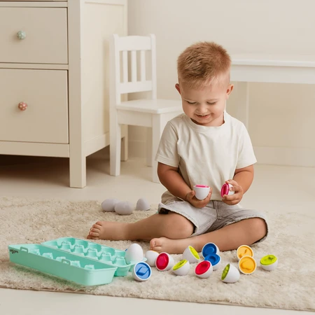 Dumel Tuli Fun, juguete sensorial, Huevos, juego de cristales, a partir de 12 meses