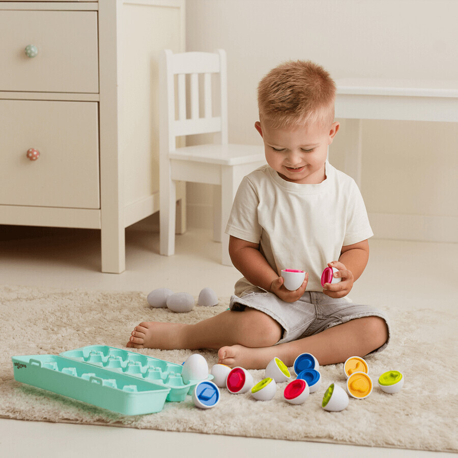 Dumel Tuli Fun, Sinnesspielzeug, Eier, Kristallspiel, ab 12 Monaten
