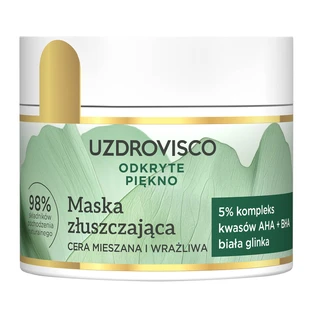 Uzdrovisco Discovered Beauty, masque exfoliant, peaux mixtes et sensibles, 40 ml