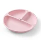 BabyOno, platillo de silicona con ventosa, rosa, a partir de 6 meses, 1 ud.