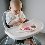 BabyOno, Silikonuntersetzer mit Saugnapf, rosa, ab 6 Monaten, 1 St. BabyOno, Silikonuntersetzer mit Saugnapf, rosa, ab 6 Monaten, 1 St.