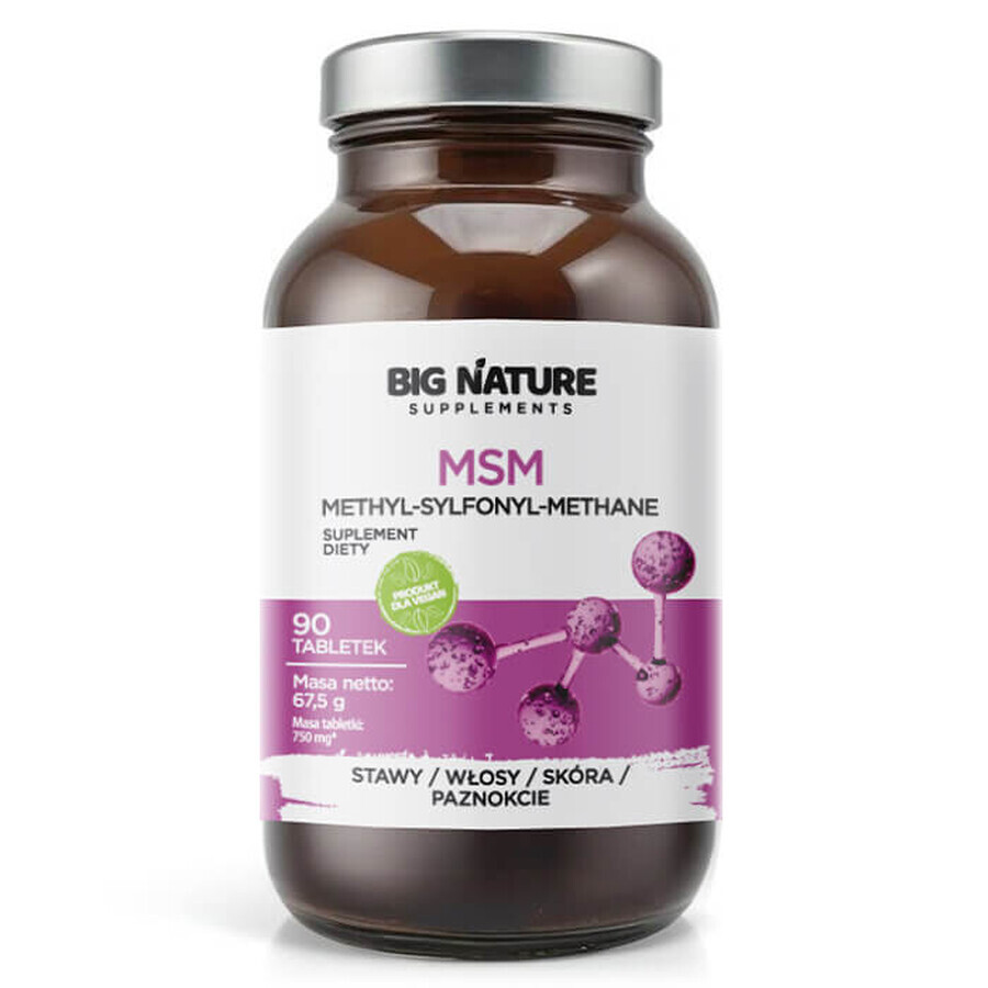 Big Nature MSM, 90 comprimés