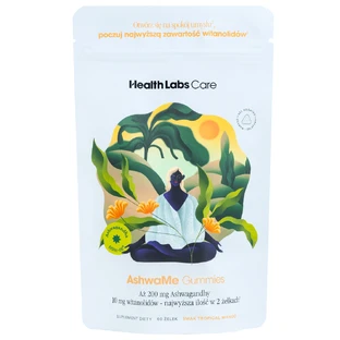 Health Labs AshwaMe Gummies, geleibonen, 60 stuks