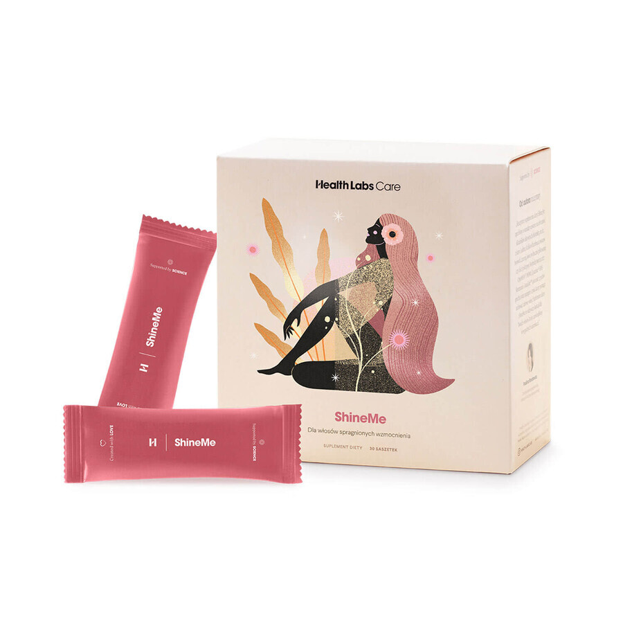 Health Labs Balance On kit, hoofdhuidherstellend serum-rubber, 50ml + ShineMe, 30 sachets + haartulband gratis