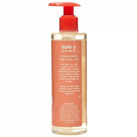 Mini U, gel natural para el cuerpo y el cabello, para niños y bebés, 250 ml