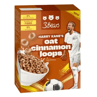 Harry Kane cinnamon cereal rings, 250 g, 3Bears