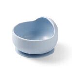 BabyOno, silicone bowl with suction cup, blue, from 6 months, 1 piece. BabyOno, silicone bowl with suction cup, blue, from 6 months, 1 piece.