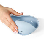 BabyOno, silicone bowl with suction cup, blue, from 6 months, 1 piece. BabyOno, silicone bowl with suction cup, blue, from 6 months, 1 piece.