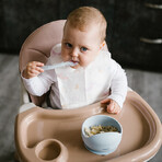 BabyOno, silicone bowl with suction cup, blue, from 6 months, 1 piece. BabyOno, silicone bowl with suction cup, blue, from 6 months, 1 piece.