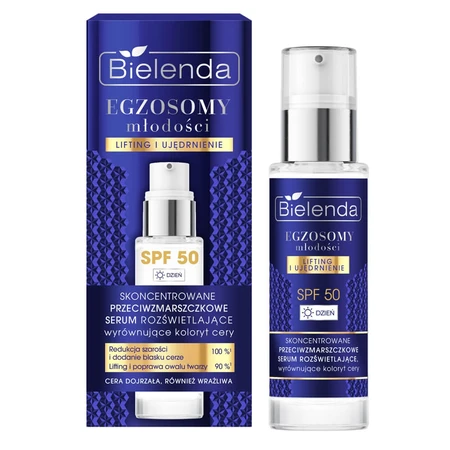 Bielenda Exosomes of Youth, concentrated anti-wrinkle brightening serum, SPF 50, 30 ml