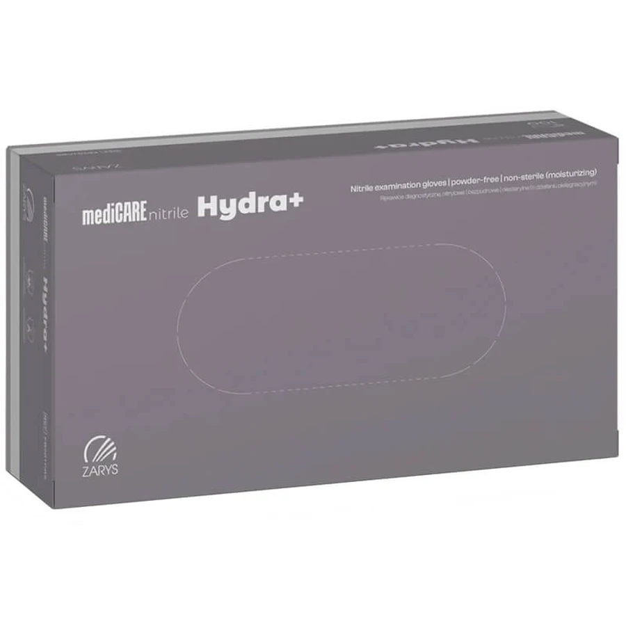MediCare Nitril Hydra+, nitril handschoenen, niet-steriel, poedervrij, blauw, maat L, 100 stuks