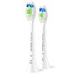 Philips, replacement tips for Sonicare W2 Optimal White sonic toothbrush, white, 2 pieces.
