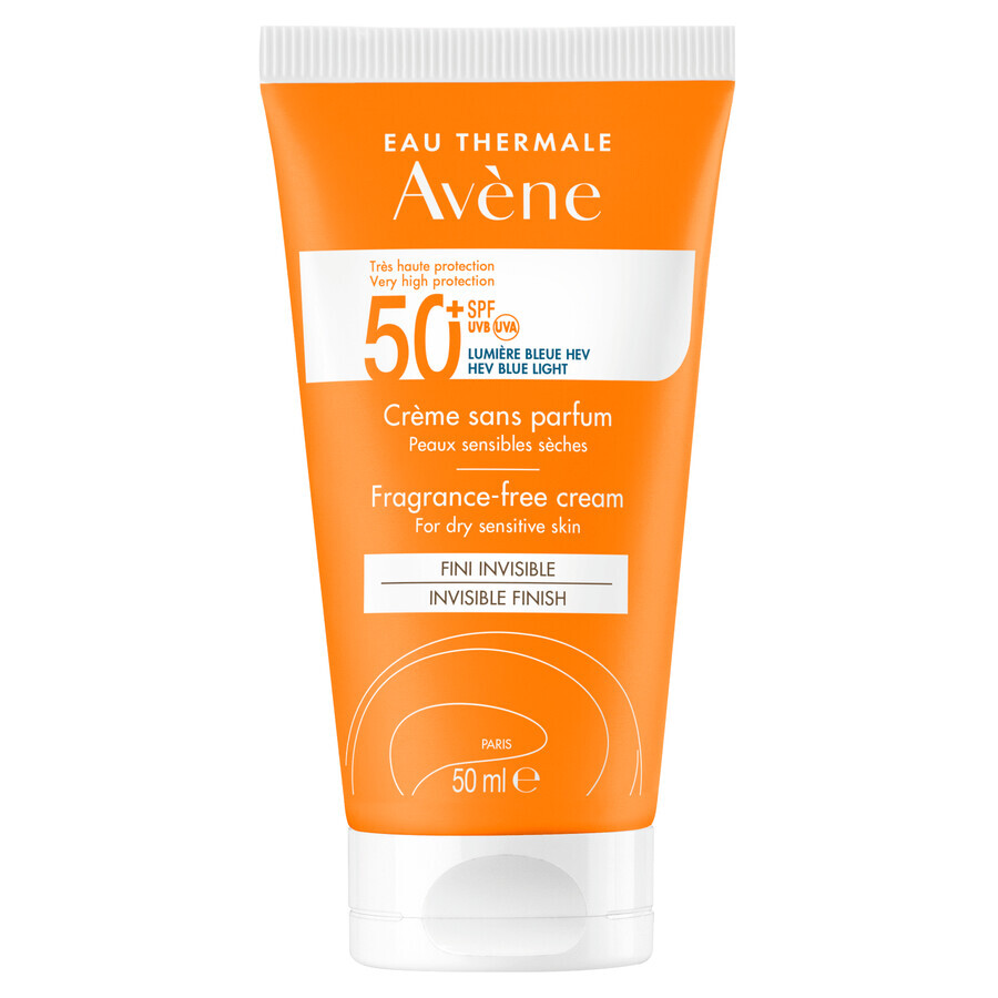 Avene Sun set, sehr hoher Sonnenschutz, Kinderspray, SPF 50+, 200 ml + Gesichtsschutzcreme, parfümfrei, SPF 50+, 50 ml + Strandtasche gratis