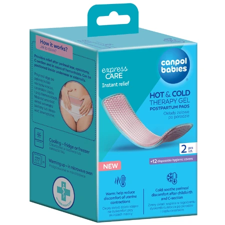 Canpol Bebés, sobres de gel postparto, 2 unidades