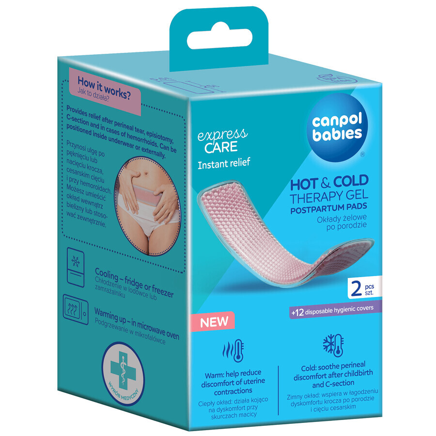 Canpol Babies, packs de gel post-partum, 2 pièces