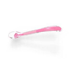 BabyOno Baby's Smile, soft silicone baby spoon, pink, from 6 months, 1 piece.