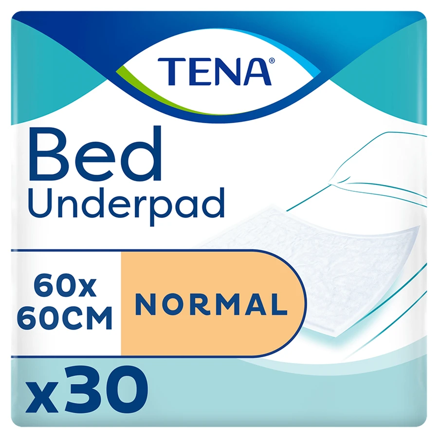 Tena Bed, absorberend kompres, Normaal, 60 cm x 60 cm, 30 stuks