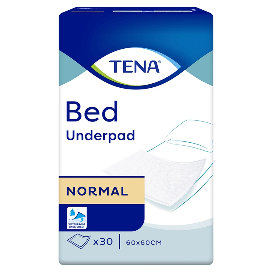 Tena Bed, absorberend kompres, Normaal, 60 cm x 60 cm, 30 stuks