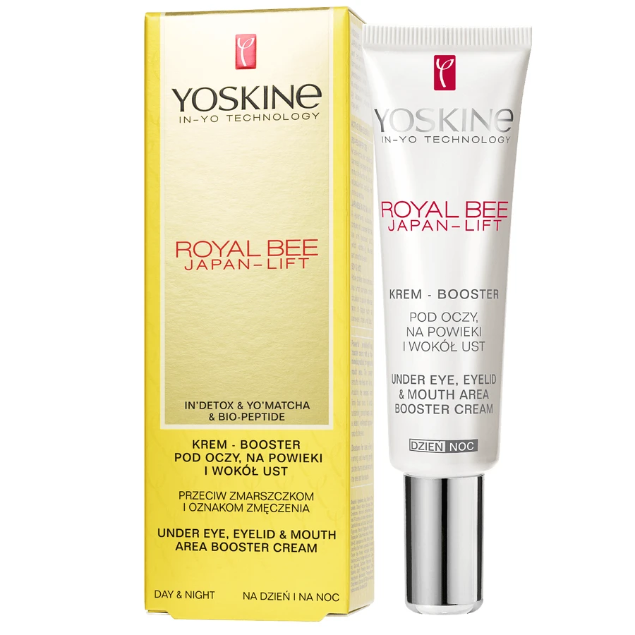 Yoskine Royal Bee Japan-Lift, crema-booster para ojos, párpados y labios, 15 ml