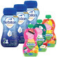 Set Bebilon Advance Pronutra 2, ready-to-drink follow-on milk, after 6 months, 3 x 200 ml + BoboVita fruit mousse, 3 x 100 g