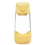 B.Box, water bottle with mouthpiece, tritan, children's bottle, Lemon Twist, ages 3 and up, 450 ml