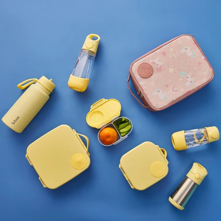 B.Box, bidon avec embout, tritan, bidon pour enfants, Lemon Twist, à partir de 3 ans, 450 ml