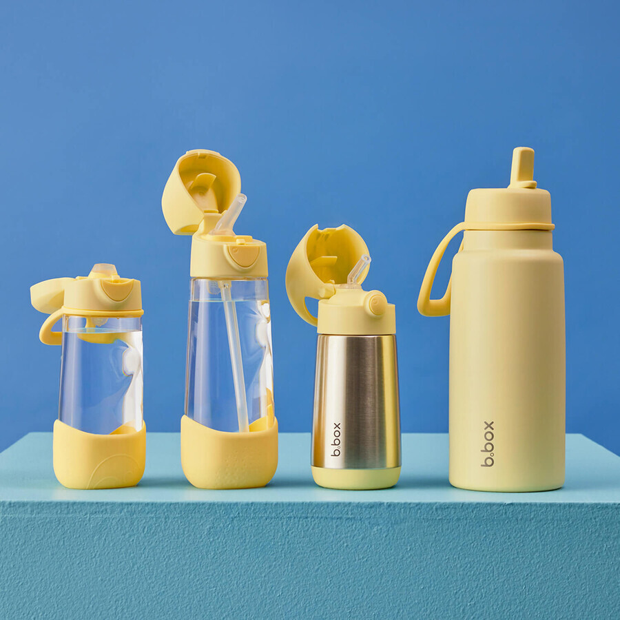 B.Box, bidon avec embout, tritan, bidon pour enfants, Lemon Twist, à partir de 3 ans, 450 ml