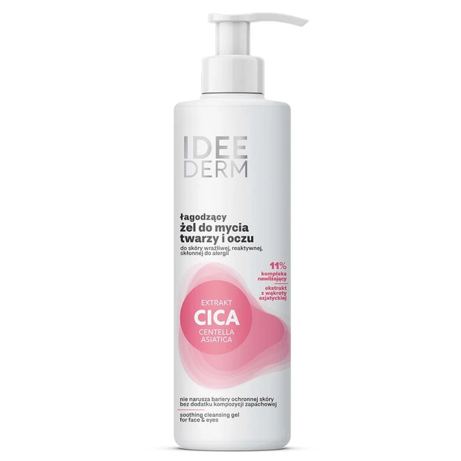 Idee Derm, gel limpiador calmante para rostro y ojos, 200 ml