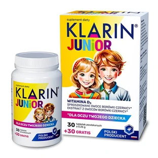 Klarin Junior, für Kinder ab 6 Jahren, 30 Tabletten + 30 Tabletten gratis