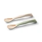 Set 2 flexible spoons, +6 months, Beige and Green, Babyono
