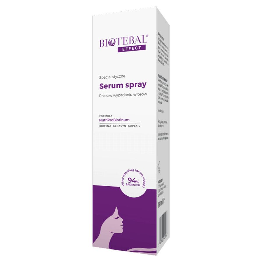 Conjunto Biotebal Effect, champú especializado contra la caída del cabello, 200 ml + suero spray especializado contra la caída del cabello, 130 ml