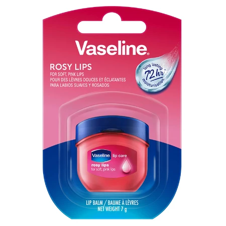 Vaseline Lip Care Rosy Lips, bálsamo labial, 7 g