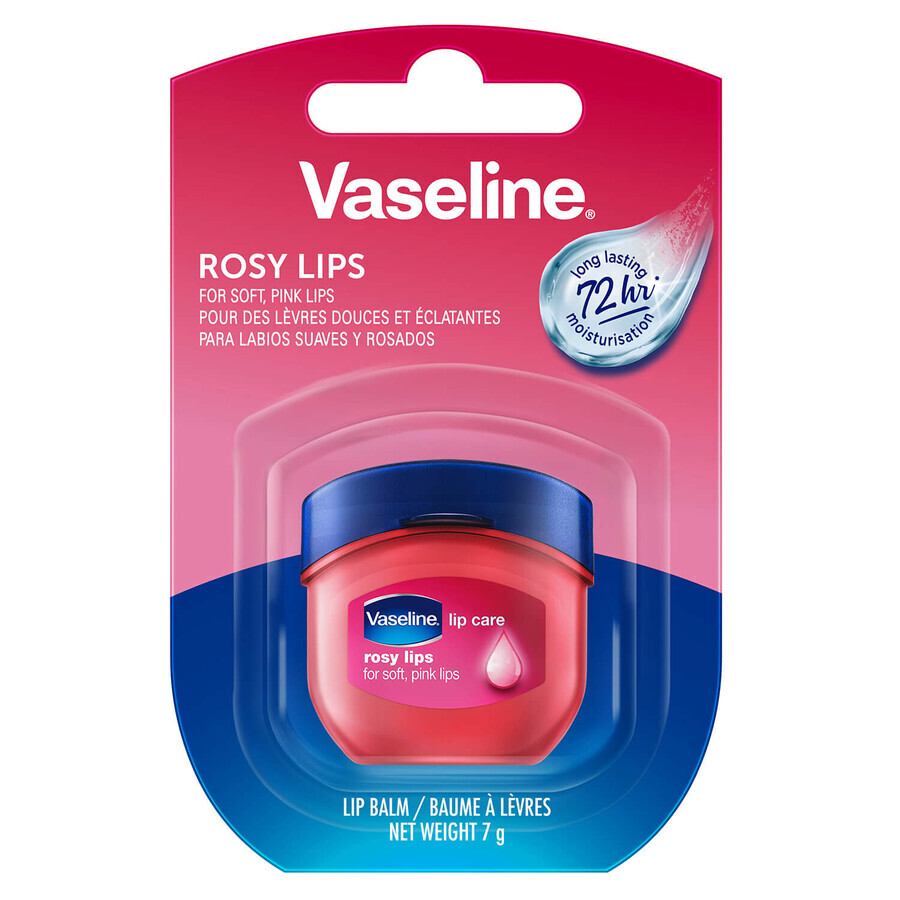 Vaseline Lippenpflege Rosy Lips, Lippenbalsam, 7 g
