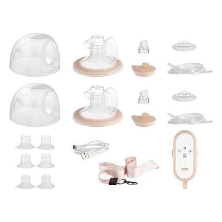 Canpol Babies MilkShell, extractor de leche doble concha móvil, 20/106
