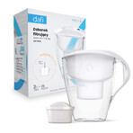 Dafi Astra Led, jarra filtrante, blanca, 3 l + filtro Unimax, 1 pieza