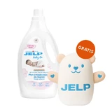 Jelp Baby 0+, hypoallergener Weichspüler, subtile Note, 2 l + Gratis-Teddybär